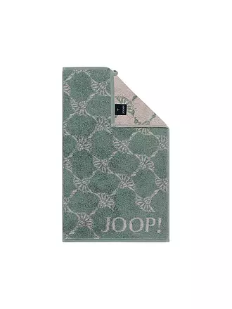 JOOP | Asciugamano per ospiti Classic Cornflower 30x50cm Salvia | hellgrün